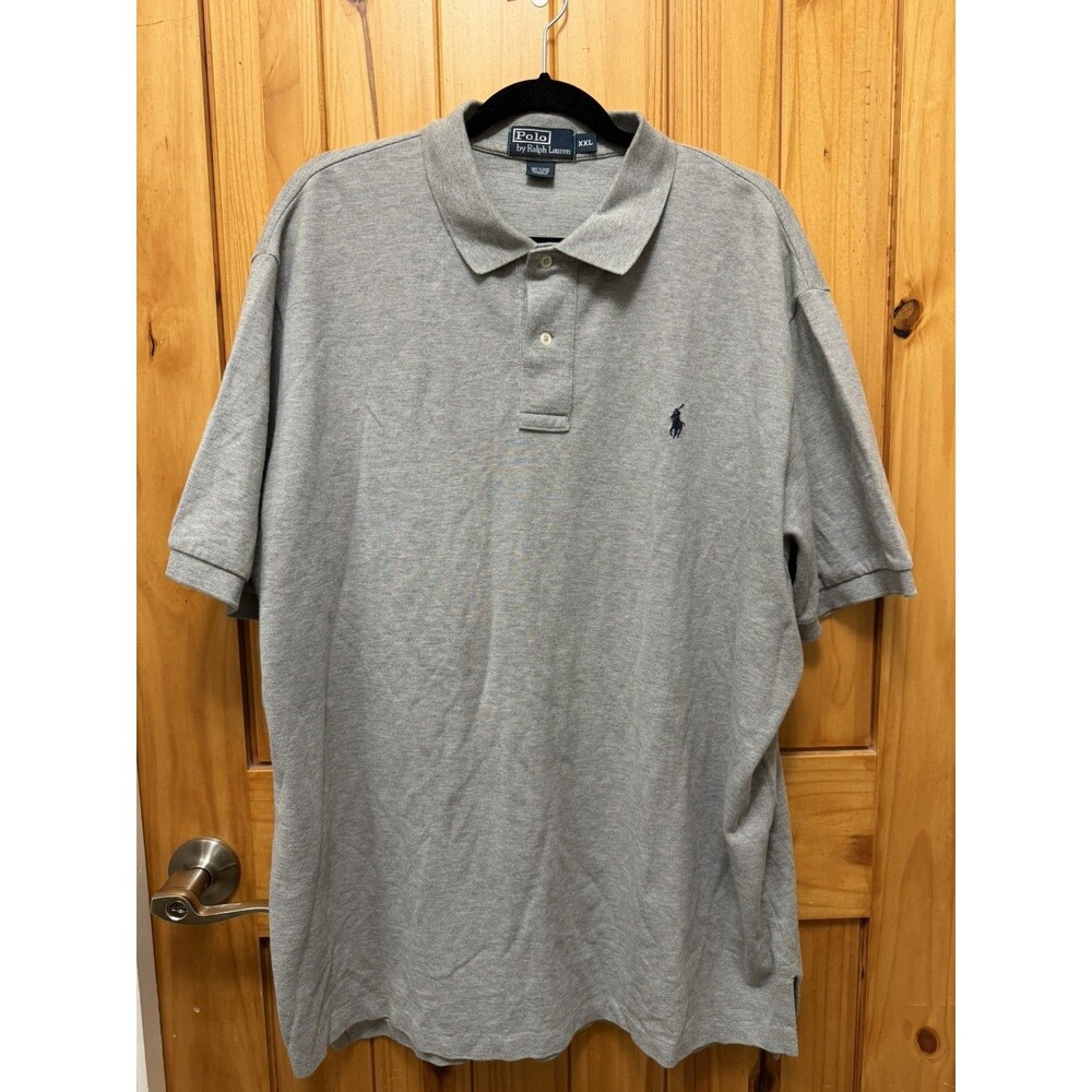 Polo Ralph Lauren Men’s Size 2XL Gray Cotton Blue Pony Short Sleeve